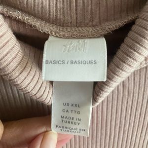 H&M Basics mock neck long sleeve top